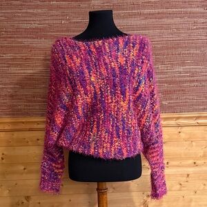 Ecote Multicolor Fuzzy Sweater